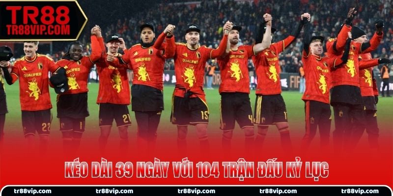 World Cup 2026 kéo dài 39 ngày với 104 trận đấu kỷ lục