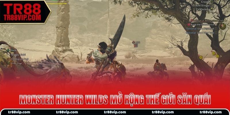 Monster Hunter Wilds mở rộng thế giới săn quái 2025